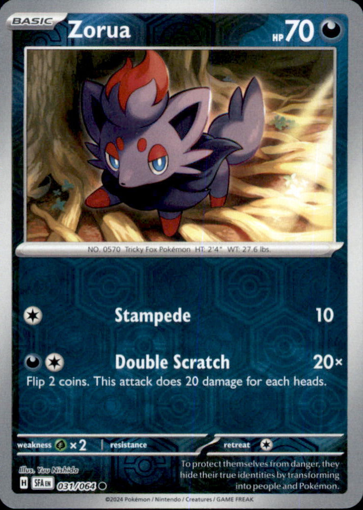 Zorua Reverse Holo Common SV: Shrouded Fable 031/064 NM