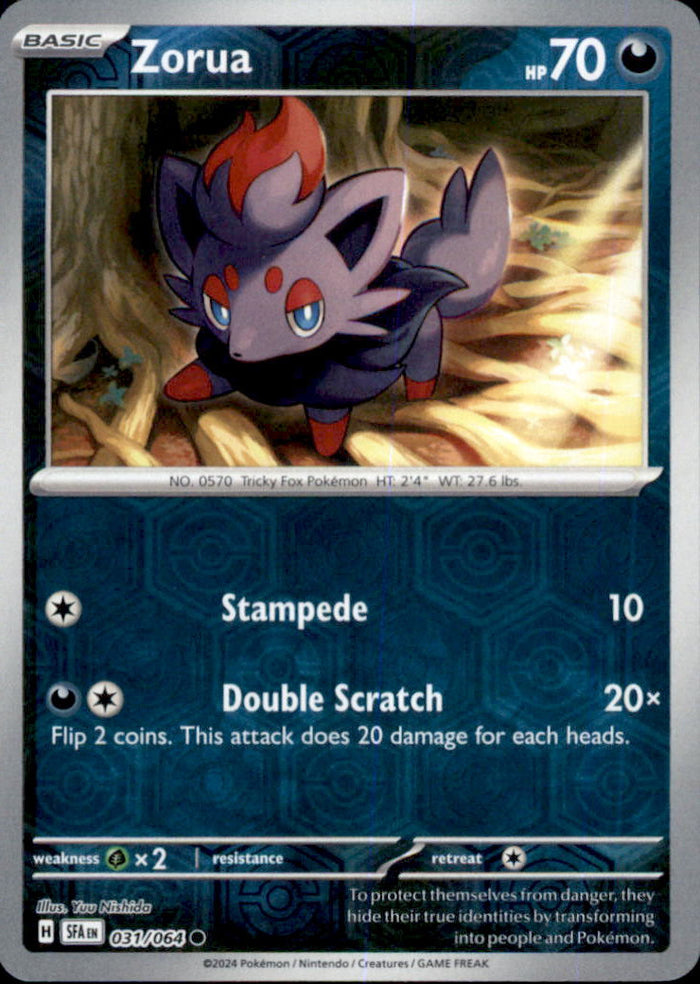 Zorua Reverse Holo Common SV: Shrouded Fable 031/064 NM