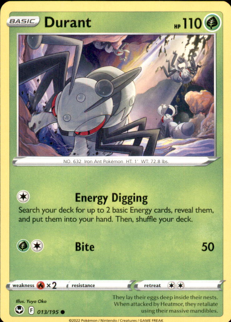 Durant Common SWSH12: Silver Tempest 013/195 NM