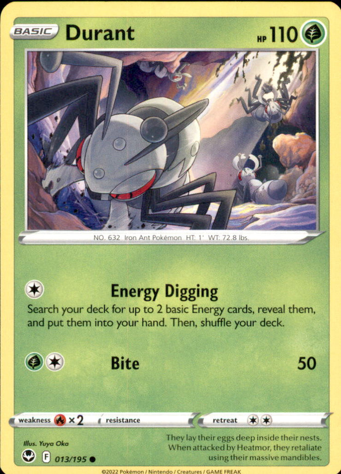 Durant Common SWSH12: Silver Tempest 013/195 NM