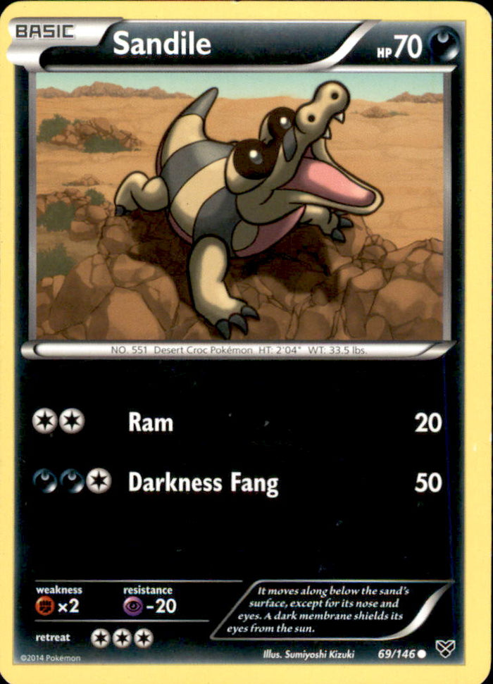 Sandile Common XY Base Set 69/146 NM