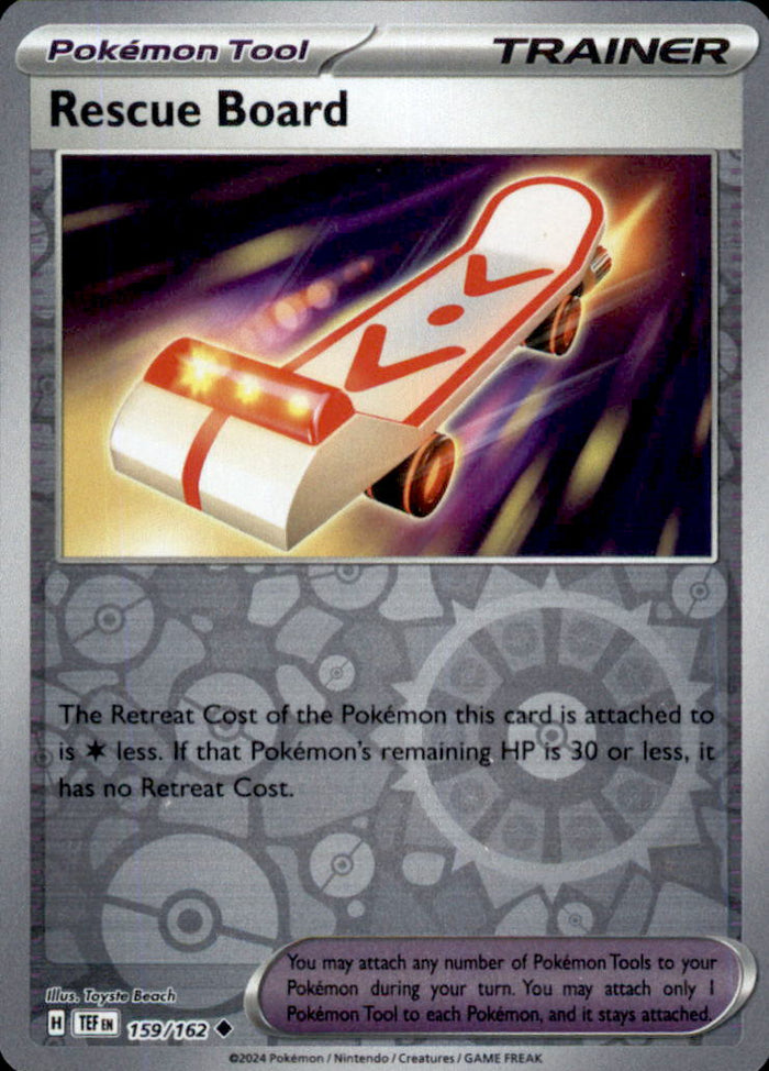 Rescue Board Reverse Holo Uncommon SV05: Temporal Forces 159/162 NM
