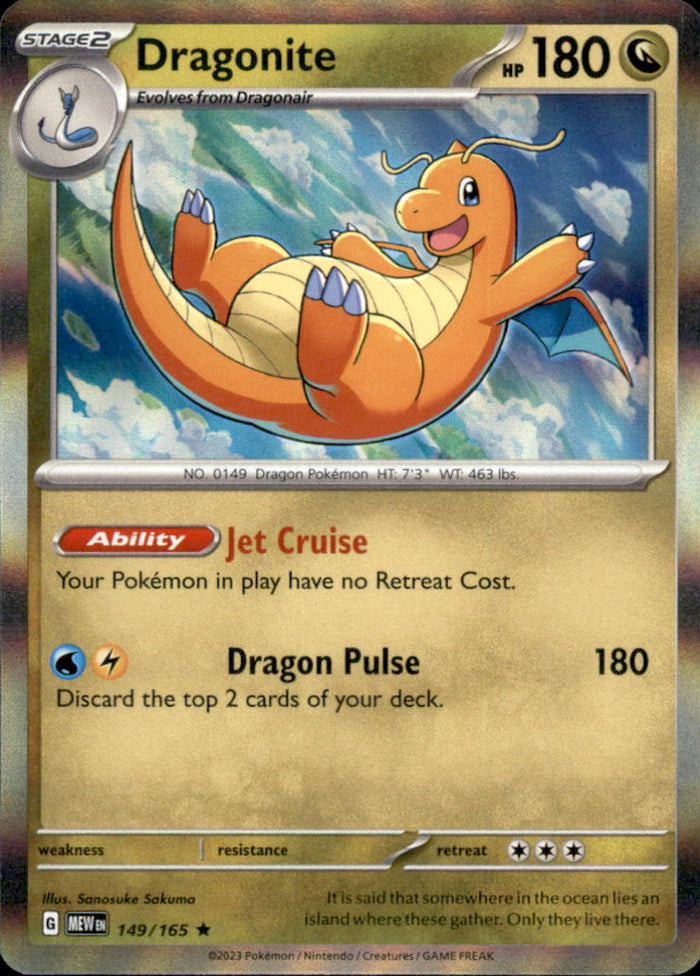 Dragonite Holo Rare SV: Scarlet & Violet 151 149/165 NM