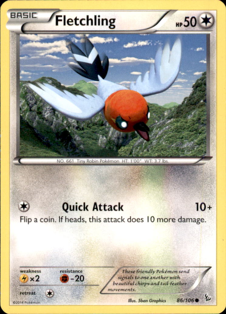 Fletchling Common XY - Flashfire 86/106 NM