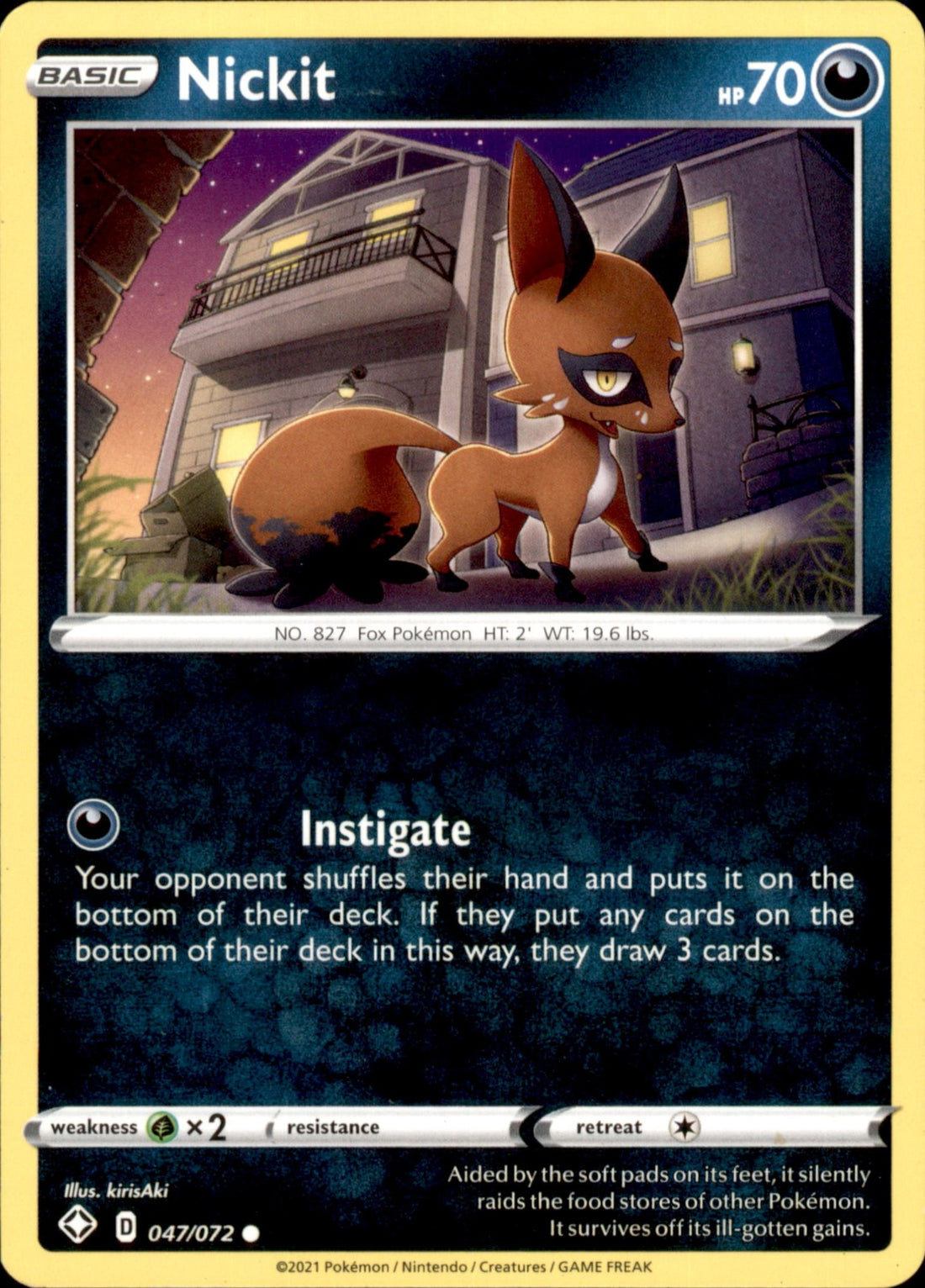 Nickit Common Shining Fates 047/072 NM