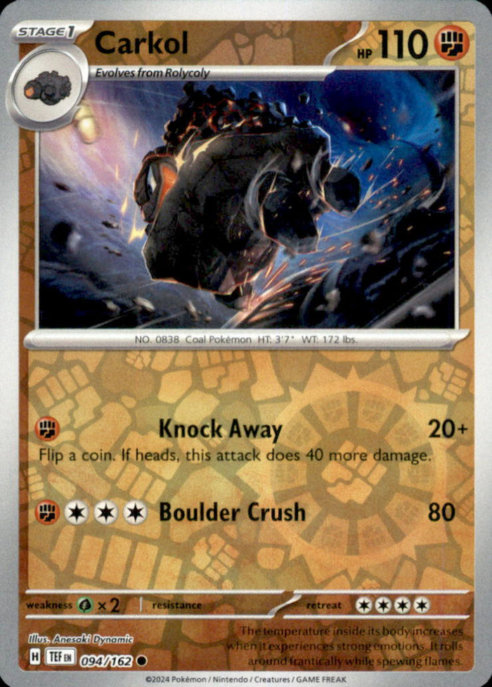 Carkol Reverse Holo Common SV05: Temporal Forces 094/162 NM