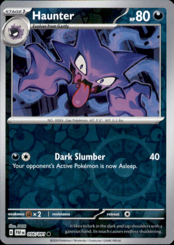 Haunter Reverse Holo Common SV: Paldean Fates 056/091 NM