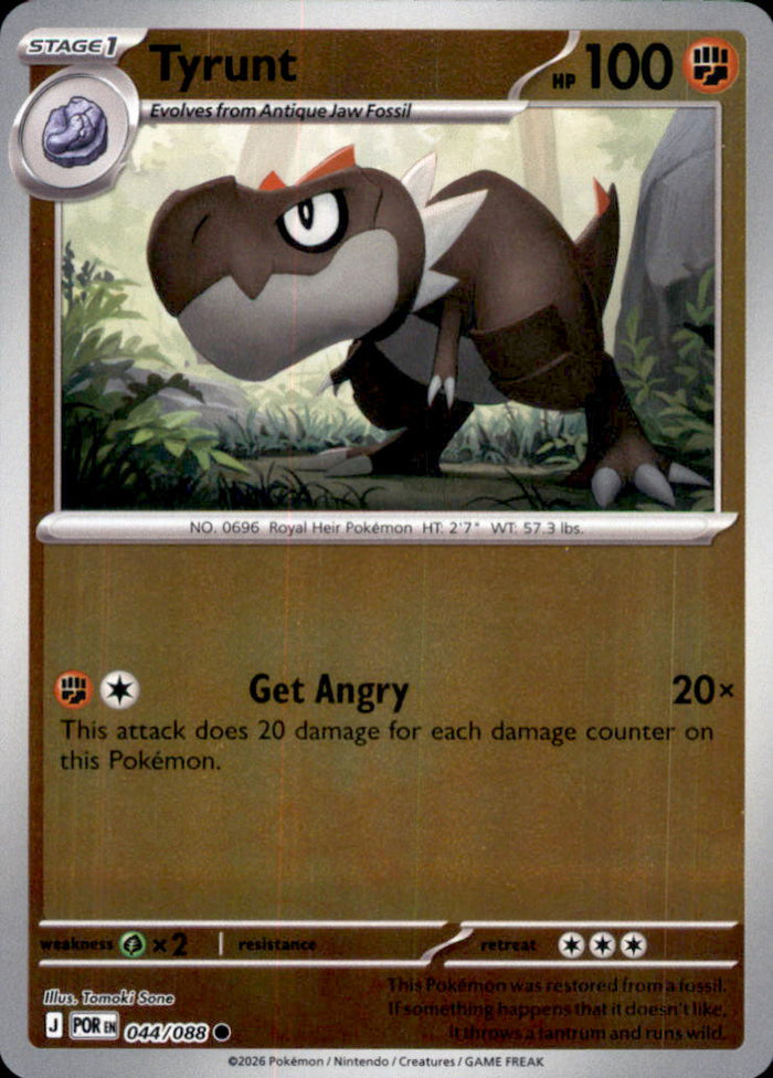 Tyrunt Reverse Holo Common ME03: Perfect Order 044/088 NM