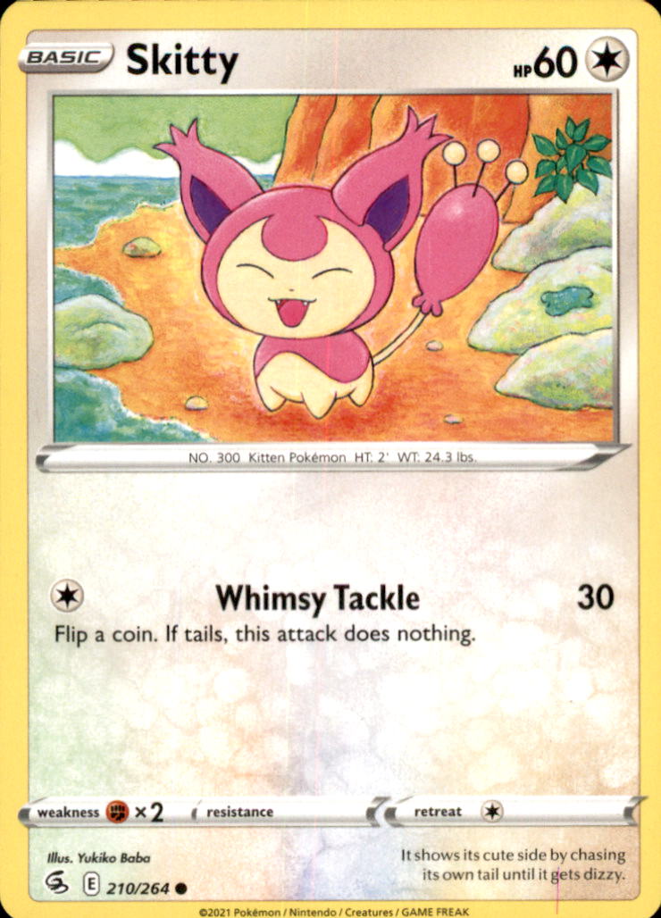 Skitty Common SWSH08: Fusion Strike 210/264 NM