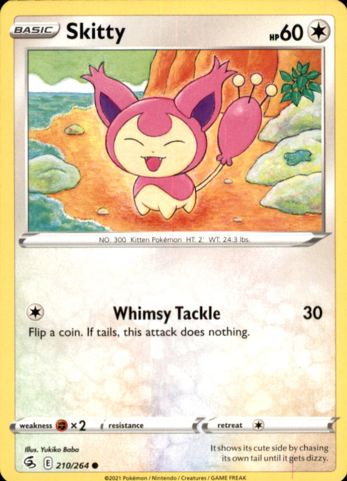 Skitty Common SWSH08: Fusion Strike 210/264 NM