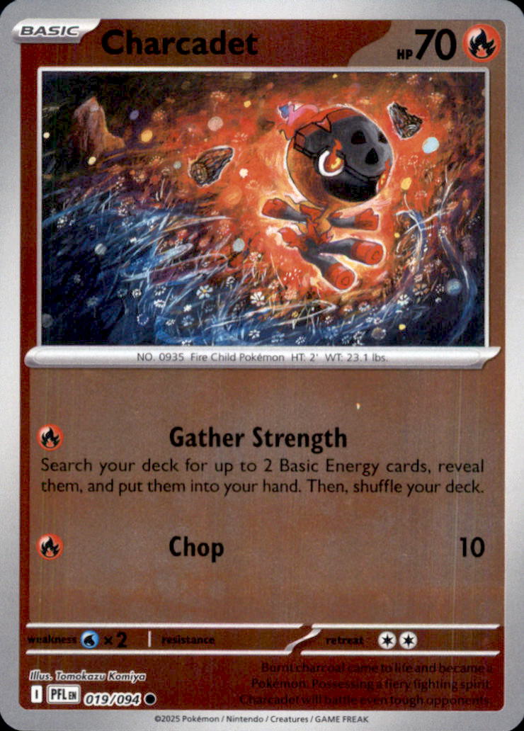 Charcadet Reverse Holo Common ME02: Phantasmal Flames 019/094 NM