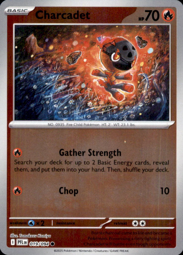 Charcadet Reverse Holo Common ME02: Phantasmal Flames 019/094 NM