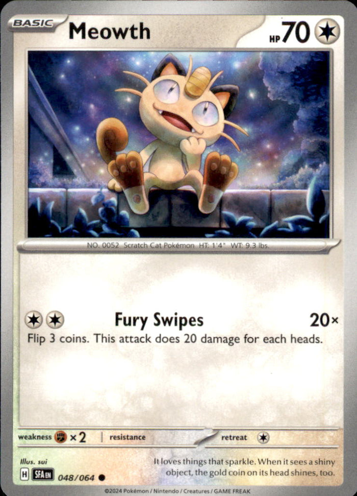 Meowth Common SV: Shrouded Fable 048/064 NM
