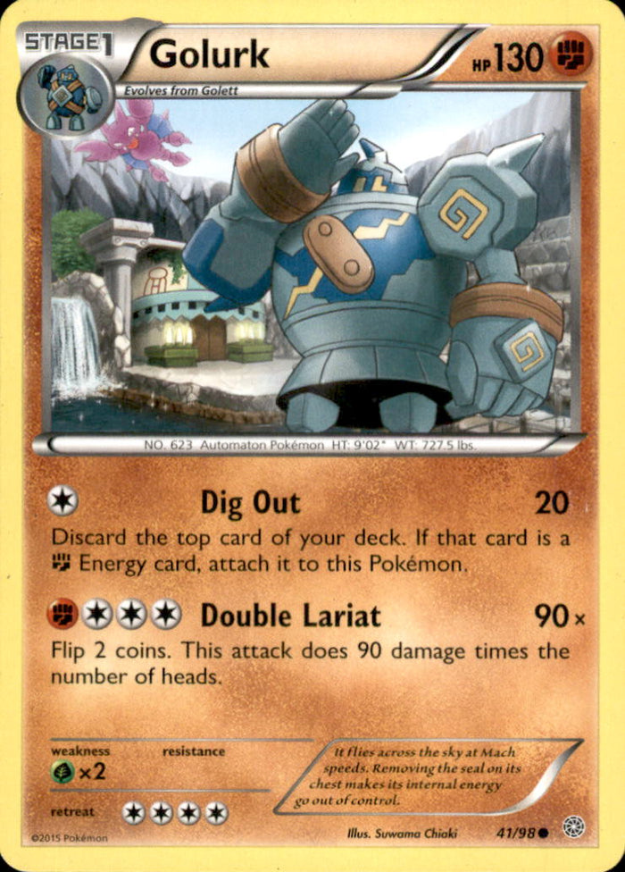 Golurk (41) Common XY - Ancient Origins 41/98 NM