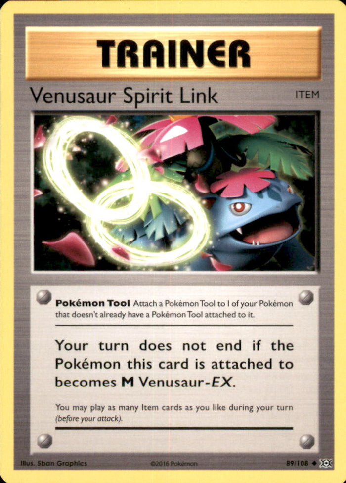 Venusaur Spirit Link Uncommon XY - Evolutions 89/108 NM