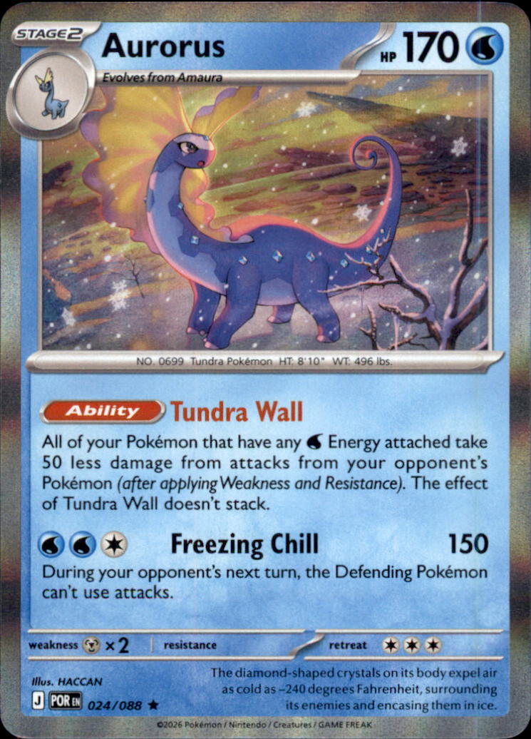 Aurorus Holo Rare ME03: Perfect Order 024/088 NM