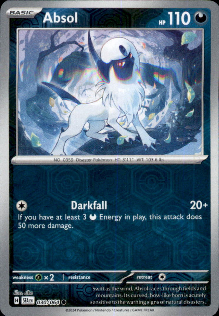Absol Reverse Holo Common SV: Shrouded Fable 030/064 NM