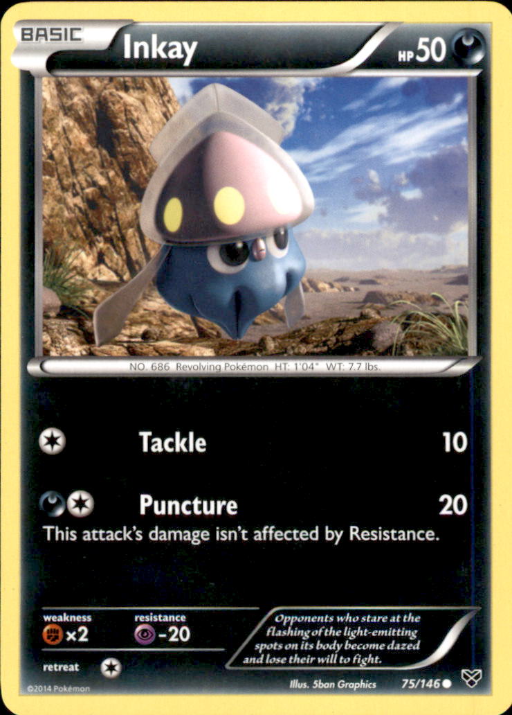 Inkay (75) Common XY Base Set 75/146 NM