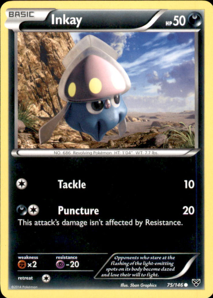 Inkay (75) Common XY Base Set 75/146 NM