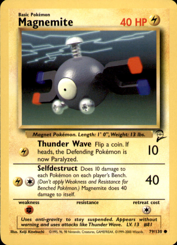 Magnemite Common Base Set 2 079/130 LP