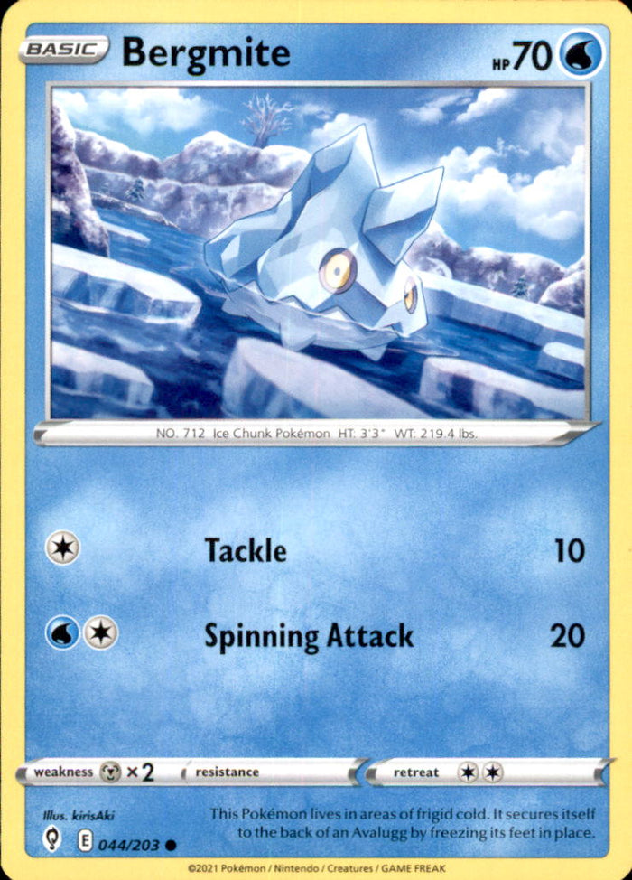Bergmite Common SWSH07: Evolving Skies 044/203 NM