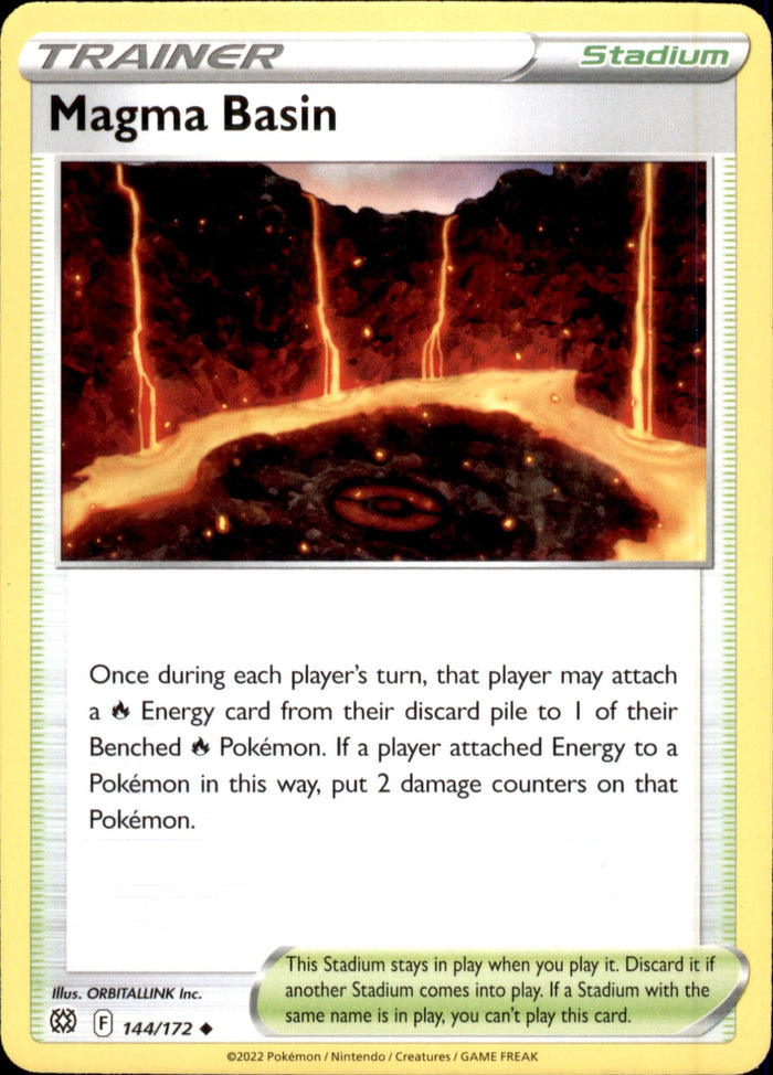 Magma Basin Uncommon SWSH09: Brilliant Stars 144/172 NM