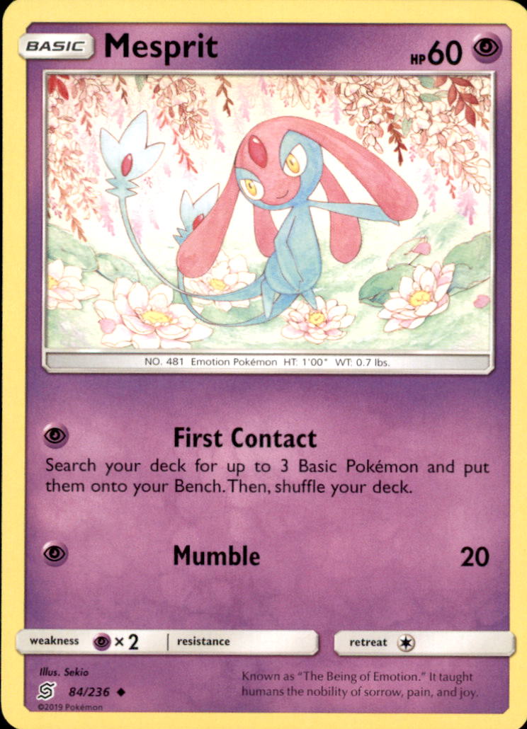 Mesprit Uncommon SM - Unified Minds 84/236 NM