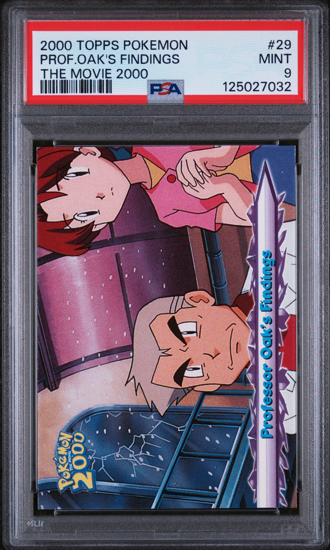 Prof.Oak'S Findings The Movie 2000 Topps Pokemon The Movie 2000 29 NM PSA 9