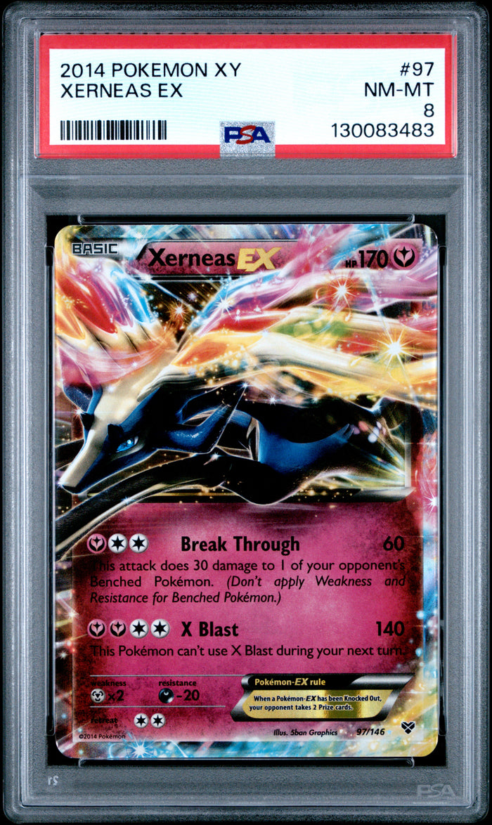 Xerneas Ex Pokemon Xy 97 NM PSA 8