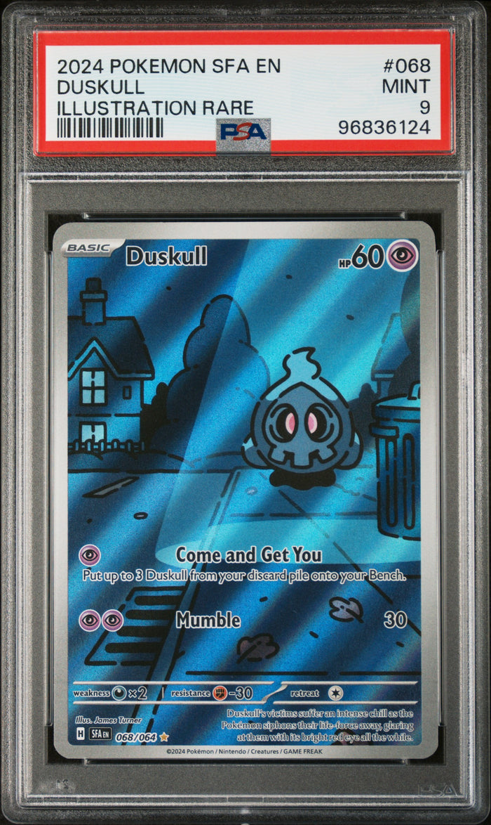 Duskull Illustration Rare Pokemon Sfa En-Shrouded Fable 068 NM PSA 9