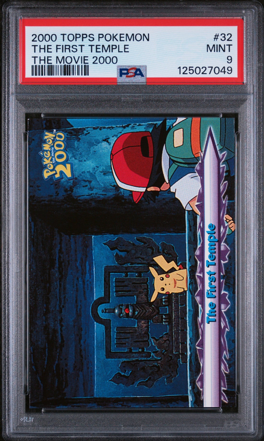 The First Temple The Movie 2000 Topps Pokemon The Movie 2000 32 NM PSA 9