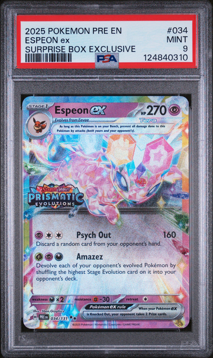 Espeon ex (Prismatic Evolutions Stamp) Holo Promo 034/131