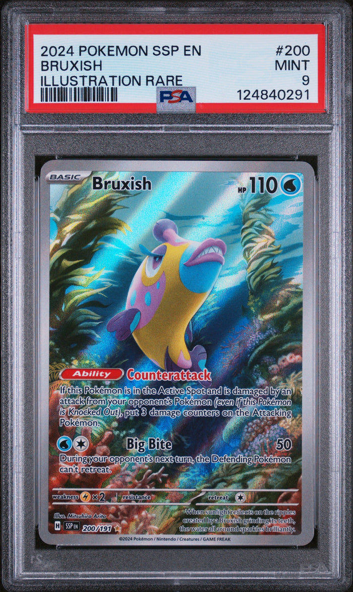 Bruxish Holo Illustration Rare SV08: Surging Sparks 200/191 NM