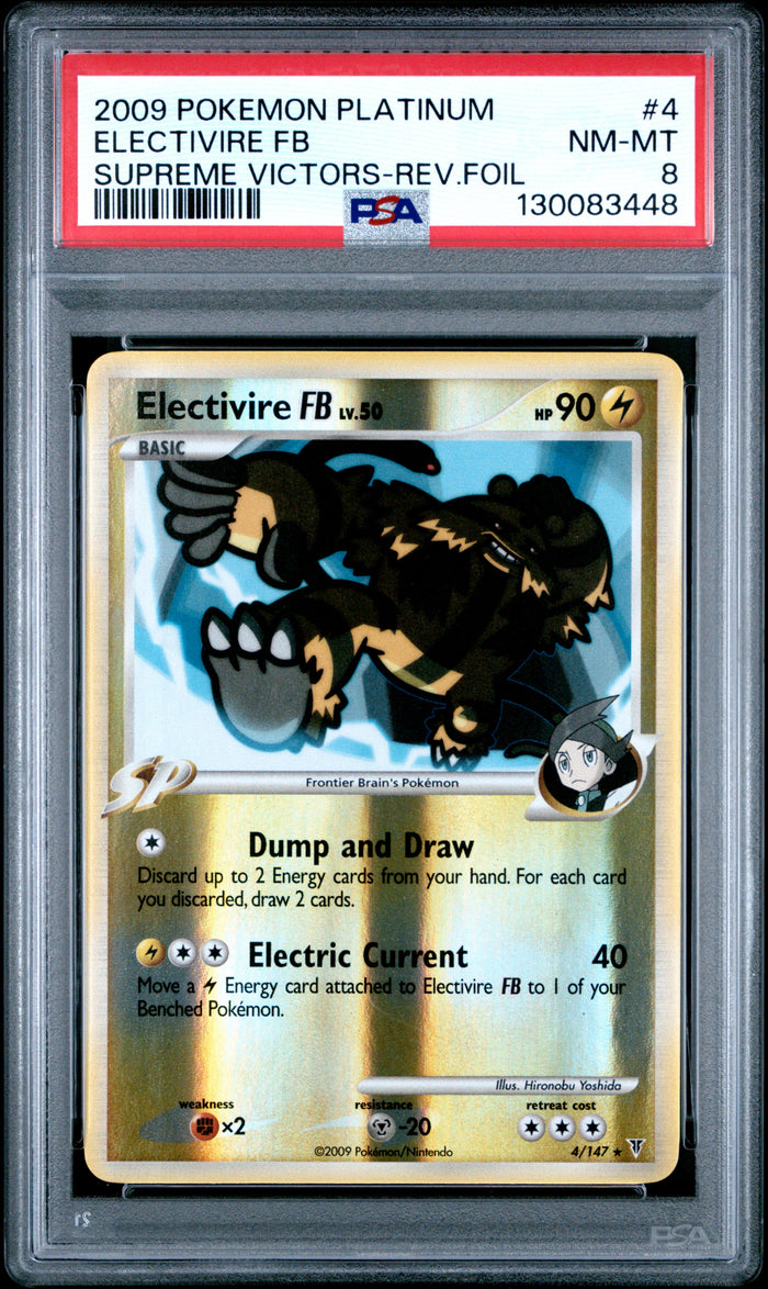 Electivire Fb Supreme Victors-Rev.Foil Pokemon Platinum Supreme Victors 4 NM PSA