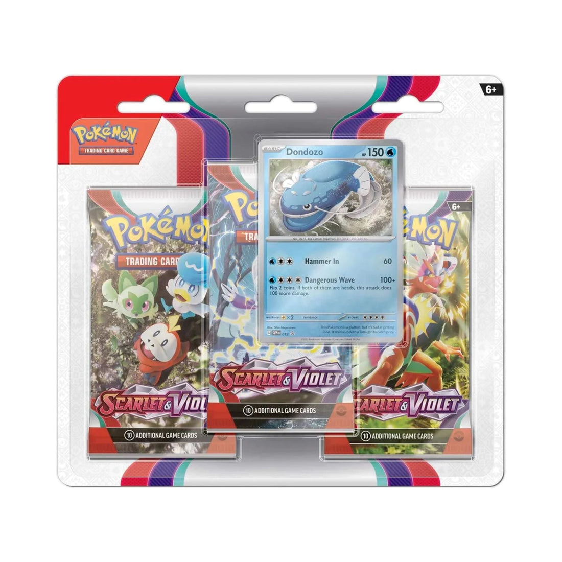 Scarlet & Violet 3-Pack Blister (Dondozo)