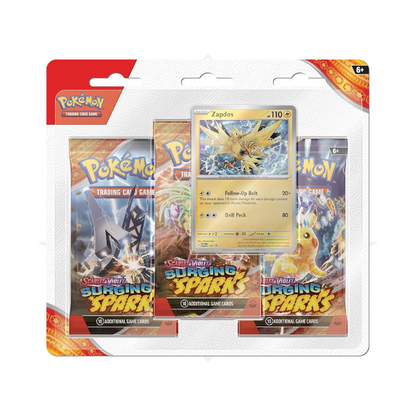 Surging Sparks 3-Pack Blister (Zapdos)