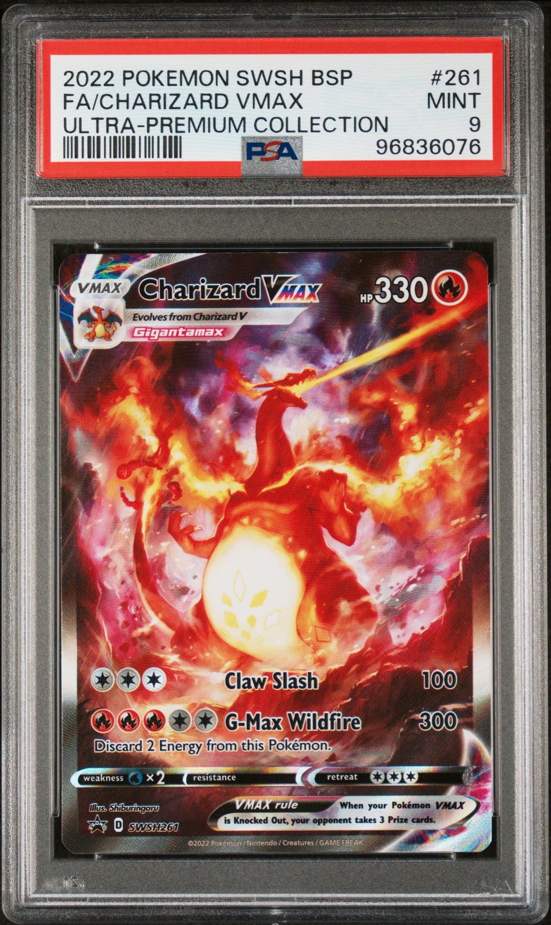 Fa/Charizard Vmax Ultra-Premium Collection Pokemon Sword & Shield Black Star Pro