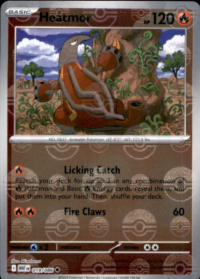 Heatmor (Poke Ball Pattern) Holo Uncommon SV: White Flare 019/086 NM