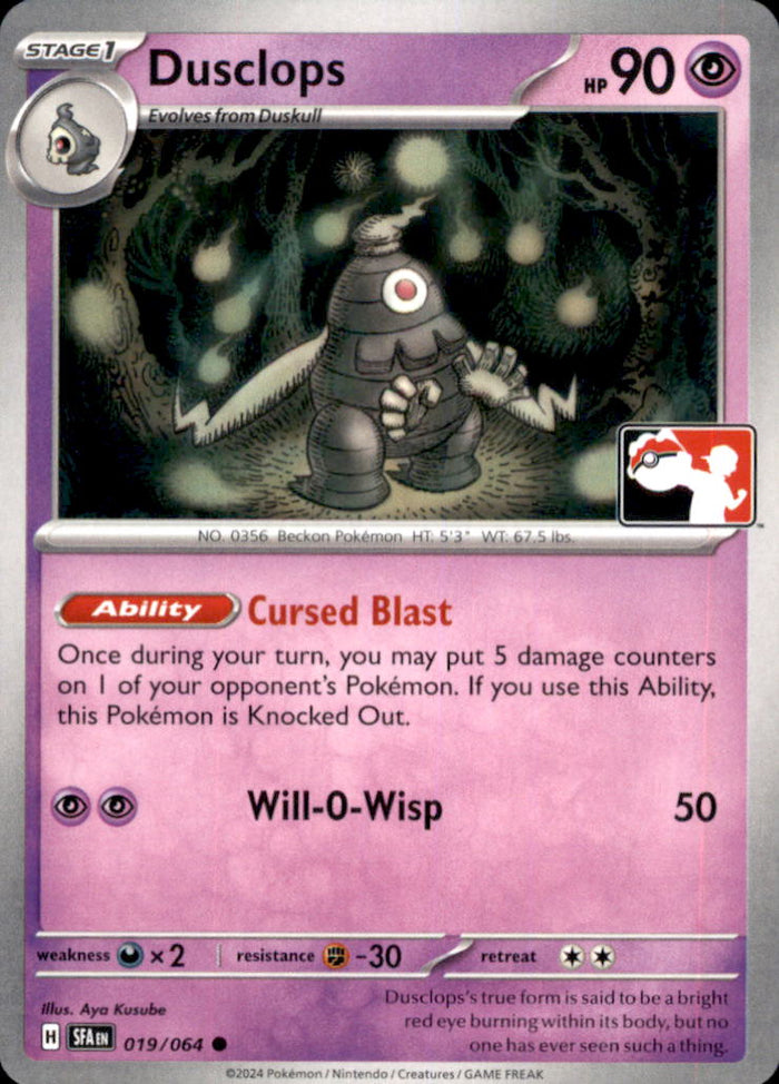 Dusclops Common Prize Pack Series Cards 019/064 NM