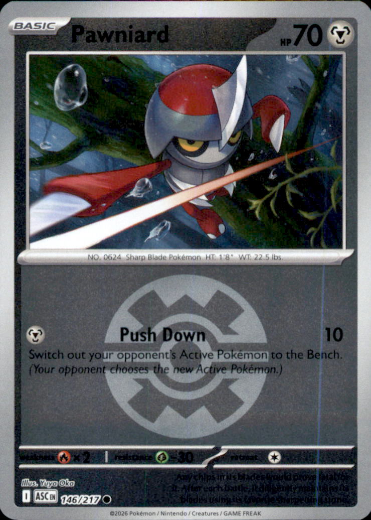Pawniard (Quick Ball) Reverse Holo Common ME: Ascended Heroes 146/217 NM
