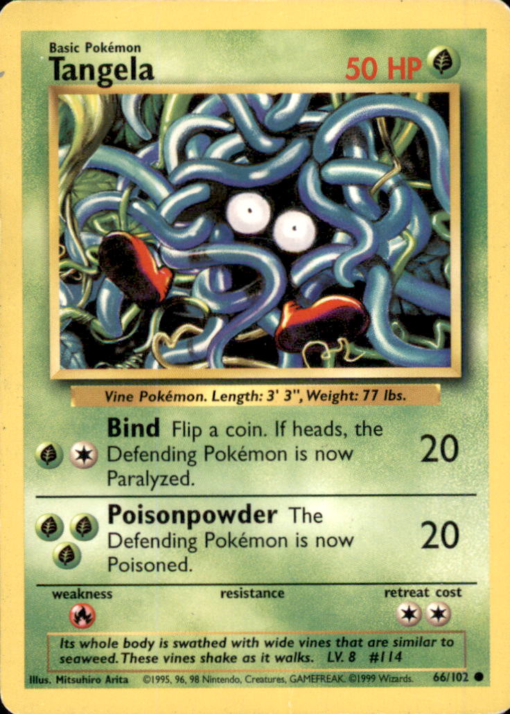 Tangela Common Base Set 066/102 LP