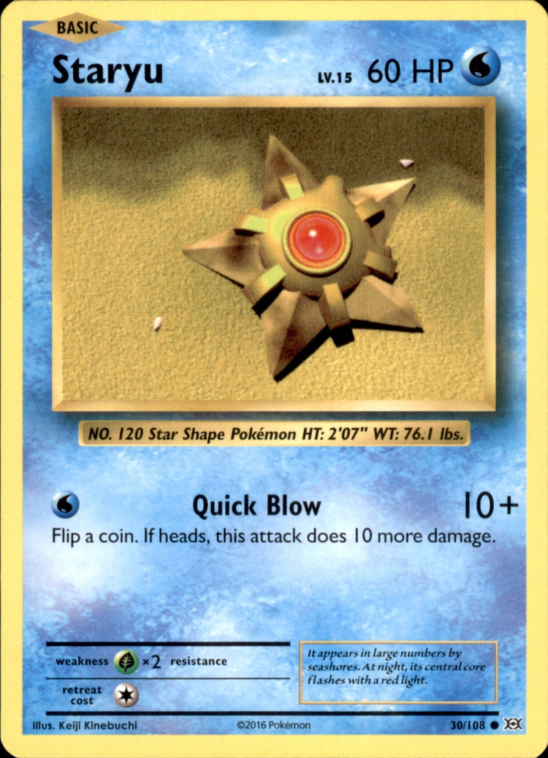 Staryu Common XY - Evolutions 30/108 NM