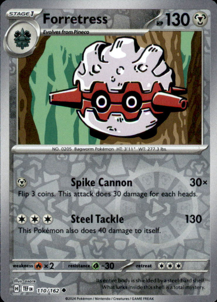 Forretress Reverse Holo Uncommon SV05: Temporal Forces 110/162 NM