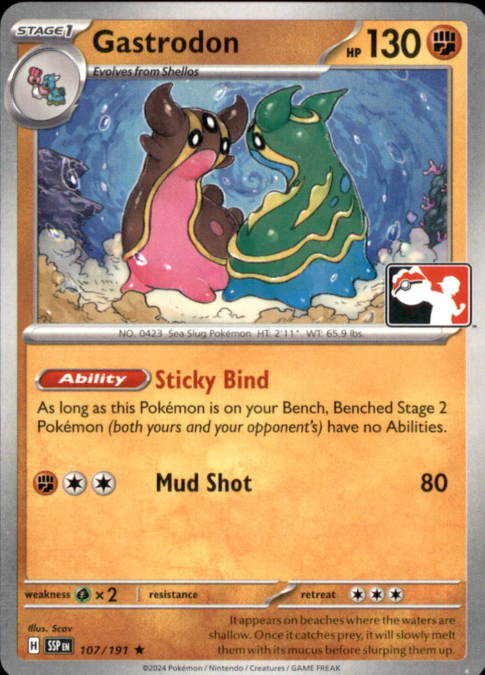 Gastrodon Rare Prize Pack Series Cards 107/191 NM