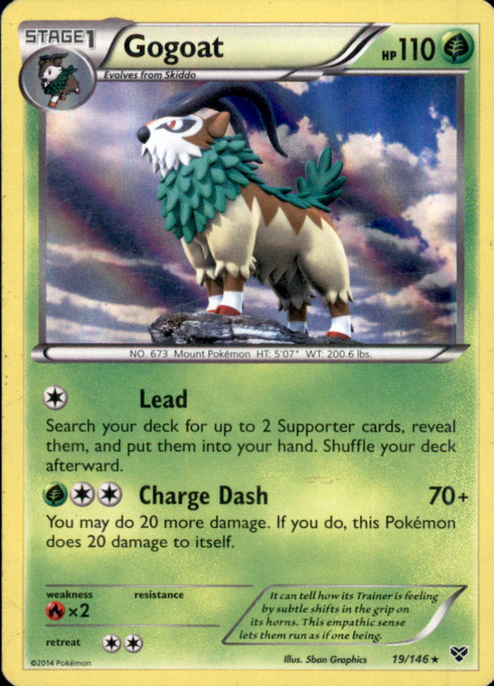Gogoat Holo Rare XY Base Set 19/146 NM