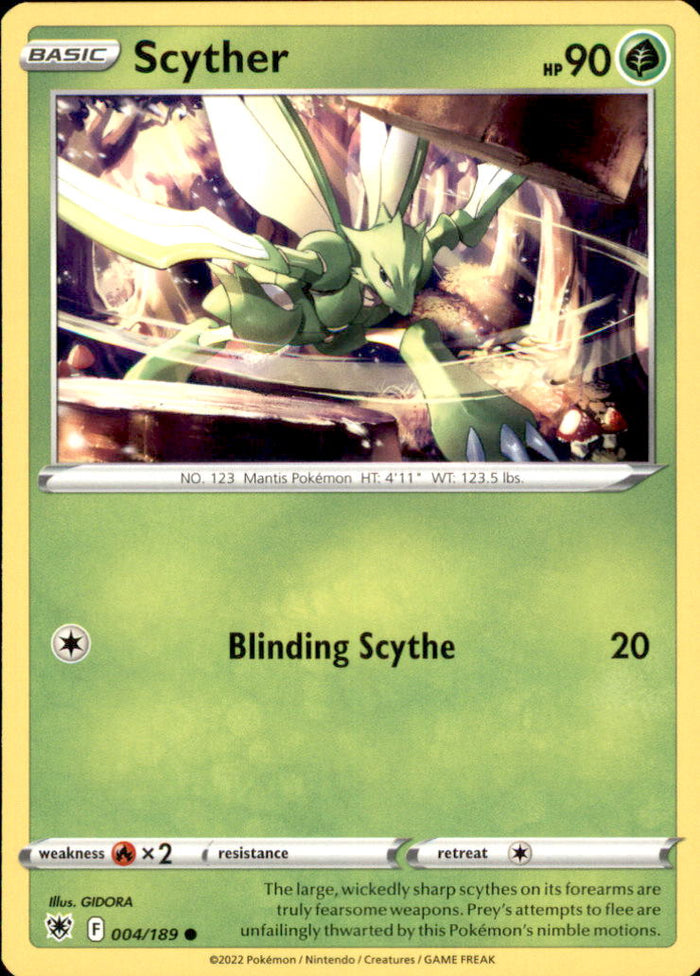 Scyther (004) Common SWSH10: Astral Radiance 004/189 NM