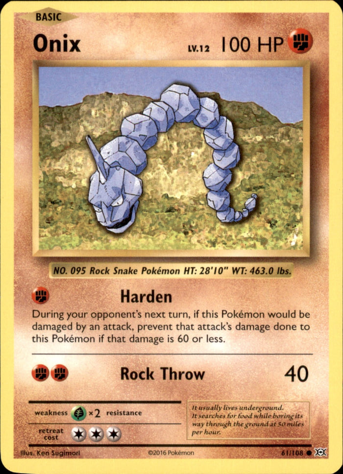 Onix Common XY - Evolutions 61/108 NM