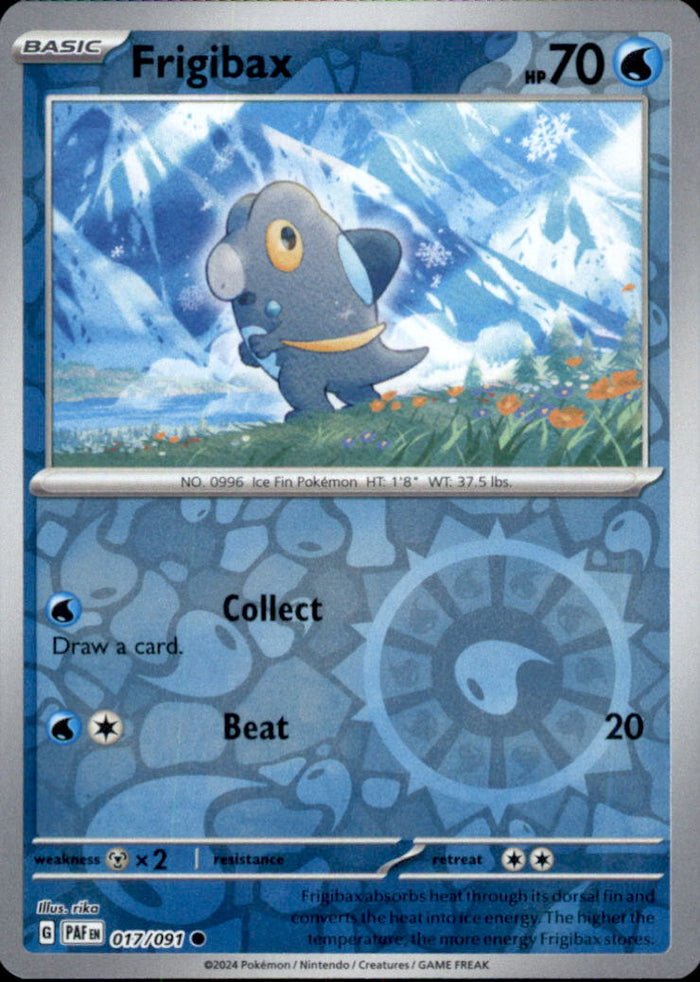Frigibax Reverse Holo Common SV: Paldean Fates 017/091 NM
