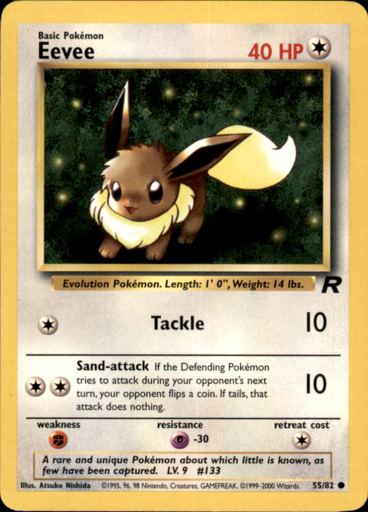 Eevee Unlimited Common Team Rocket 55/82 NM