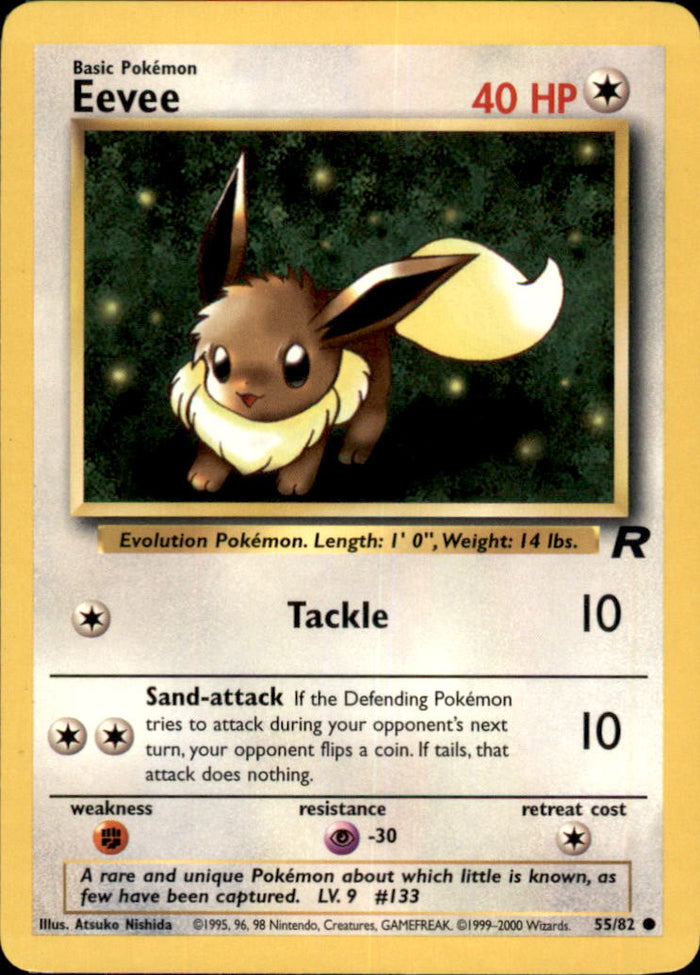 Eevee Unlimited Common Team Rocket 55/82 NM